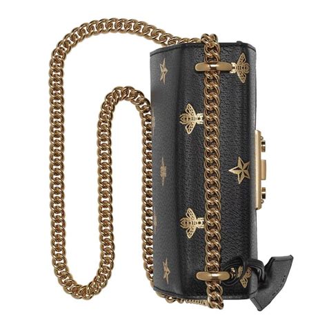 gucci padlock bee and star bag with backpocket|Padlock Bee Star small shoulder bag .